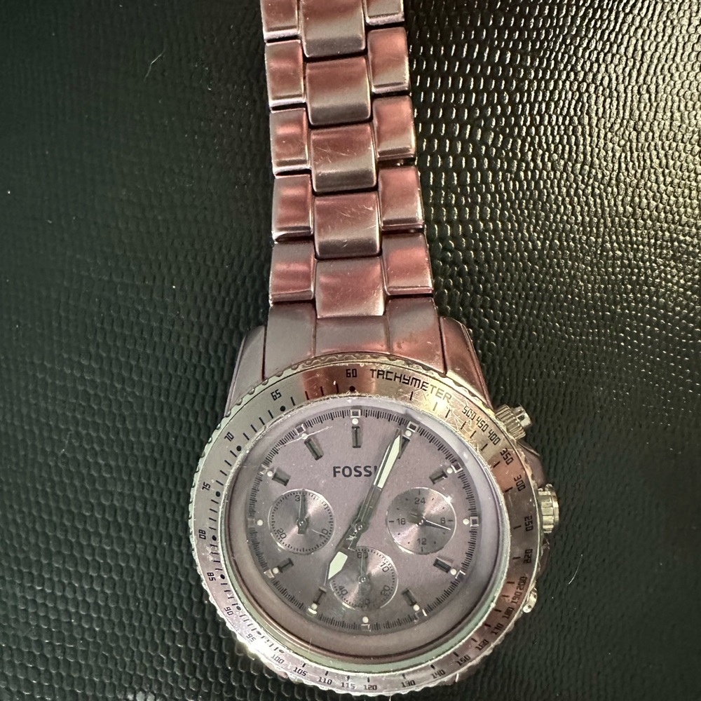 Fossil Tachymeter Purple Watch - Picture 6 of 11